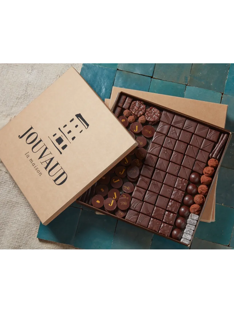 le ballotin de chocolats noirs 1kg