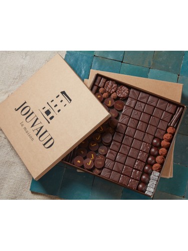le ballotin de chocolats noirs 1kg